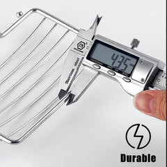 Stainless Steel Soap Dish Holder Wall Mounted Easy Installation Silvery