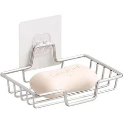 Stainless Steel Soap Dish Holder Wall Mounted Easy Installation Silvery