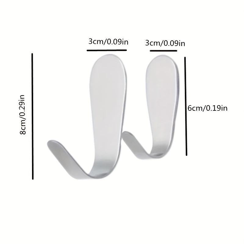 3pcs European Style Hook Single Hook Bathroom Coat Hook U Shaped Single Hook