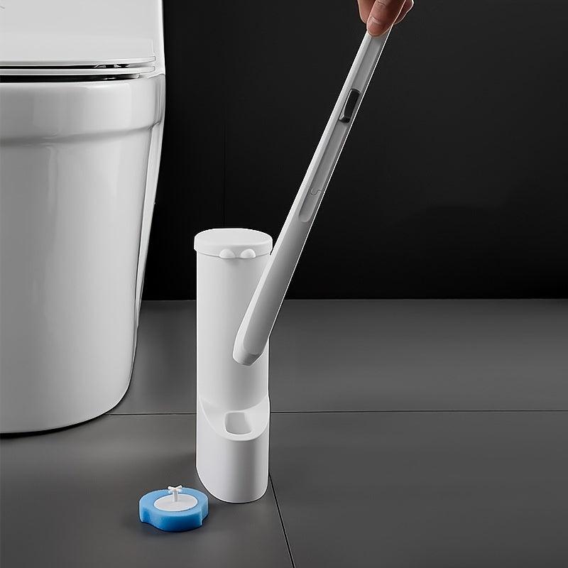 24pcs Disposable Toilet Brush Set with Holder Box No Dead Corners Cleaning