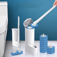 24pcs Disposable Toilet Brush Set with Holder Box No Dead Corners Cleaning