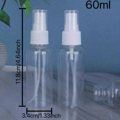 3pcs Small Transparent Spray Bottle Portable Sprayer Cosmetic Perfume Bottle