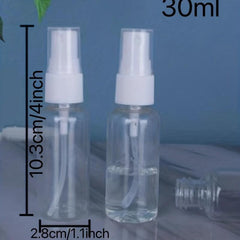 3pcs Small Transparent Spray Bottle Portable Sprayer Cosmetic Perfume Bottle