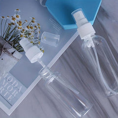 3pcs Small Transparent Spray Bottle Portable Sprayer Cosmetic Perfume Bottle