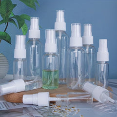 3pcs Small Transparent Spray Bottle Portable Sprayer Cosmetic Perfume Bottle