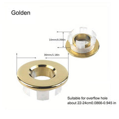 Brass Bathroom Sink Overflow Cover Replacement Insert