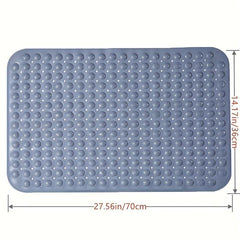 Non-slip Bath Rug with Drain Holes & Suction Cups for Home Bathroom
