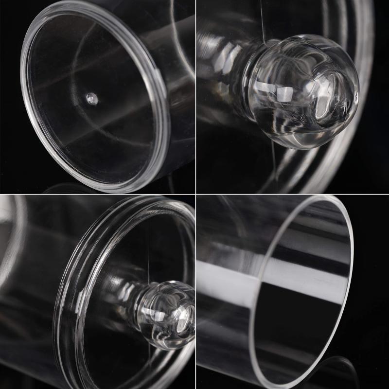2pcs Bathroom Qtip Dispenser Apothecary Jars Clear Plastic Jar Storage Canister