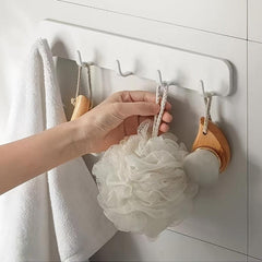 5-Hook Towel Hanger for Bathrobes, Hats, Towels - Bathroom Accessorie