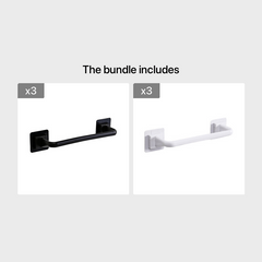 1pc Over Towel Bar & Display Rack Organizer Hook Self Bathroom Wall Door