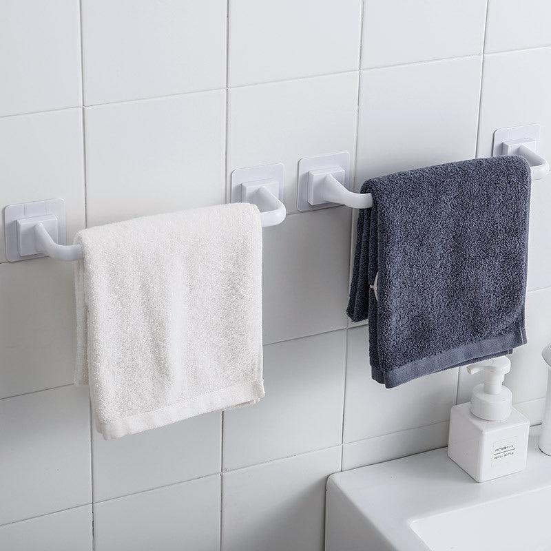 1pc Over Towel Bar & Display Rack Organizer Hook Self Bathroom Wall Door