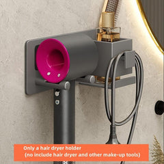 Hair Dryer Holder Wall Mounted Bathroom Storage Rack