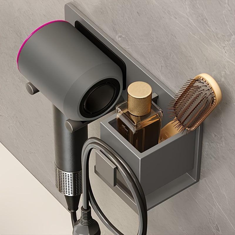 Hair Dryer Holder Wall Mounted Bathroom Storage Rack