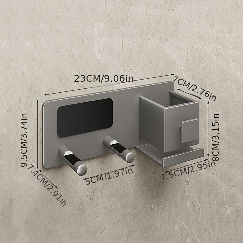 Hair Dryer Holder Wall Mounted Bathroom Storage Rack