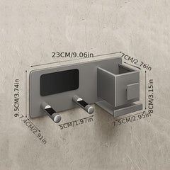 Hair Dryer Holder Wall Mounted Bathroom Storage Rack