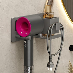 Hair Dryer Holder Wall Mounted Bathroom Storage Rack