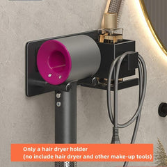 Hair Dryer Holder Wall Mounted Bathroom Storage Rack