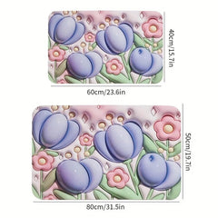 Quick Drying Diatom Mud Bath Rug with Non Slip Backing