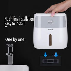 Wall Mounted Toilet Paper Holder Bathroom Tissue Storage Box