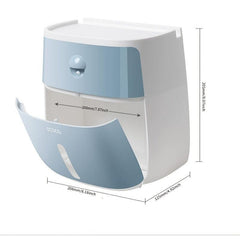 Wall Mounted Toilet Paper Holder Bathroom Tissue Storage Box
