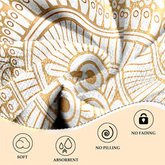 Soft Microfiber Lightweight Beach Towel Quick Dry Water Absorbent Geometric