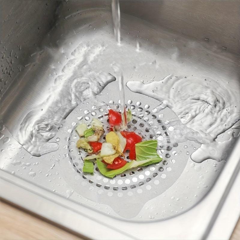 Disposable Shower Drain Mesh Stickers Hair Catchers Sink Strainer Filter Stick
