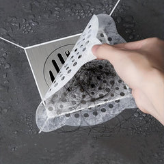Disposable Shower Drain Mesh Stickers Hair Catchers Sink Strainer Filter Stick