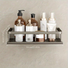 Bathroom Hanging Shelf Wall Mounted Storage Rack Aluminum Organizer