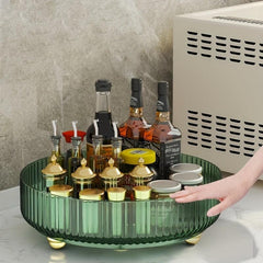 360 Rotating Cosmetic Storage Box Makeup & Skin Care Shelf Organizer