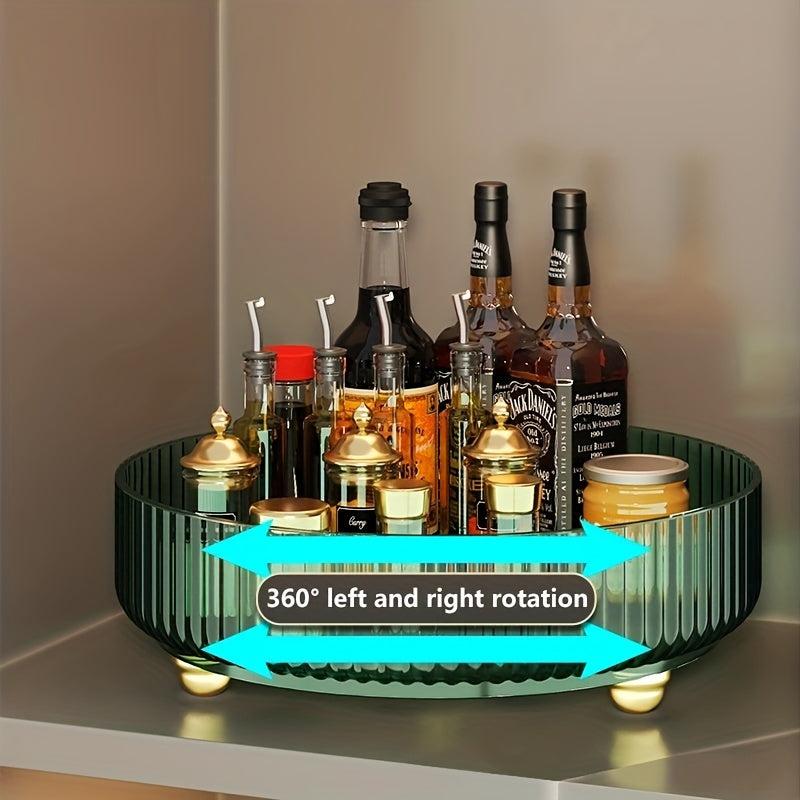 360 Rotating Cosmetic Storage Box Makeup & Skin Care Shelf Organizer