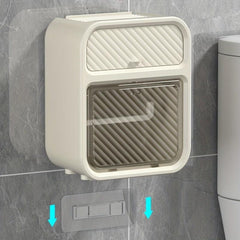 Self Adhesive Tissue Box Shelf Wall Mount Toilet Paper Holder