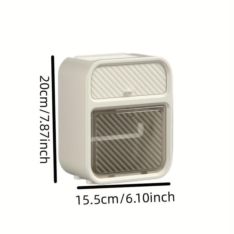 Self Adhesive Tissue Box Shelf Wall Mount Toilet Paper Holder