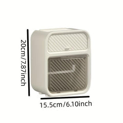 Self Adhesive Tissue Box Shelf Wall Mount Toilet Paper Holder