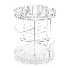 Large Capacity 360 Rotatable Cosmetics Storage Box with Adjustable Makeup Device