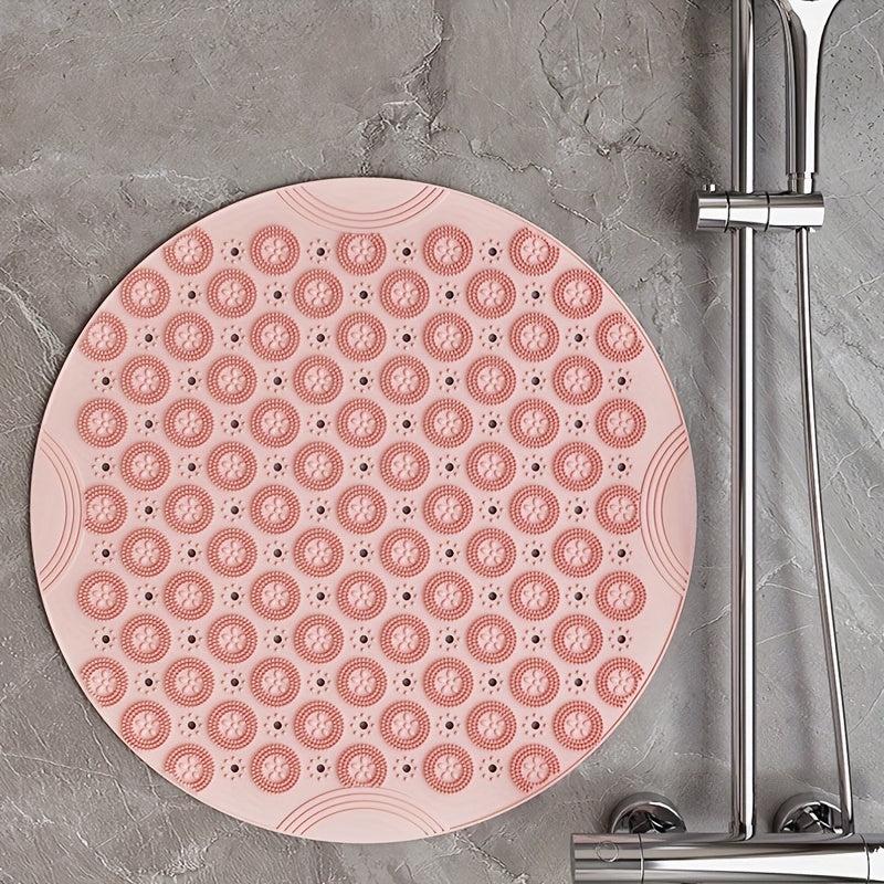 Foot Massage Shower Mat with Anti Slip PVC and Drain Holes for Home Bathroom