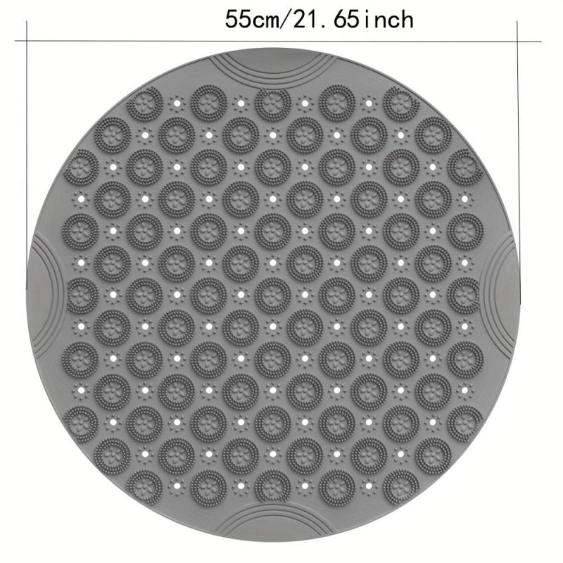 Foot Massage Shower Mat with Anti Slip PVC and Drain Holes for Home Bathroom
