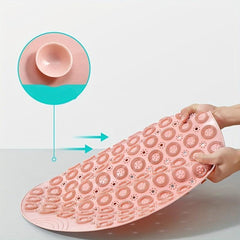 Foot Massage Shower Mat with Anti Slip PVC and Drain Holes for Home Bathroom