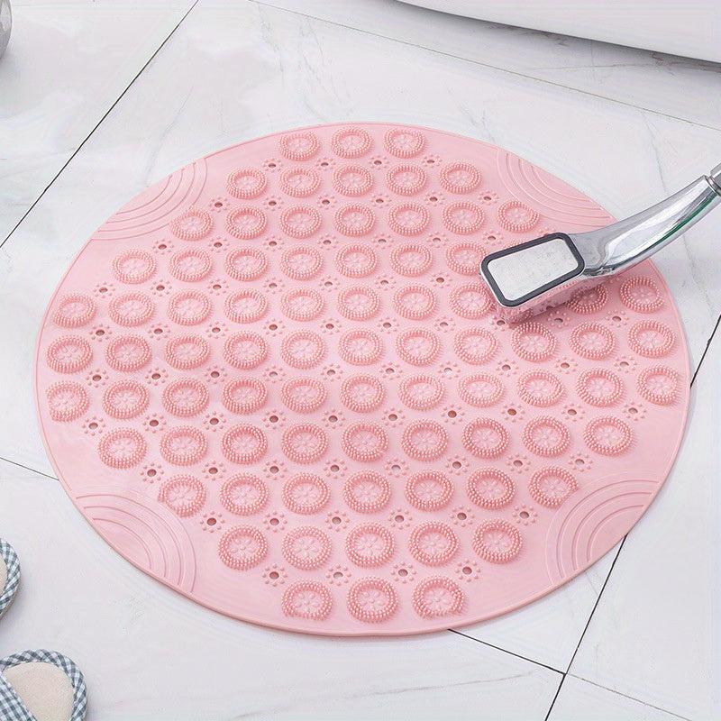 Foot Massage Shower Mat with Anti Slip PVC and Drain Holes for Home Bathroom
