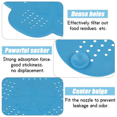 2pcs Sink Strainer Hair Catcher Anti Clog Stopper Shower Drain Cover