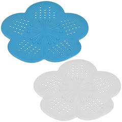 2pcs Sink Strainer Hair Catcher Anti Clog Stopper Shower Drain Cover