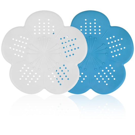 2pcs Sink Strainer Hair Catcher Anti Clog Stopper Shower Drain Cover