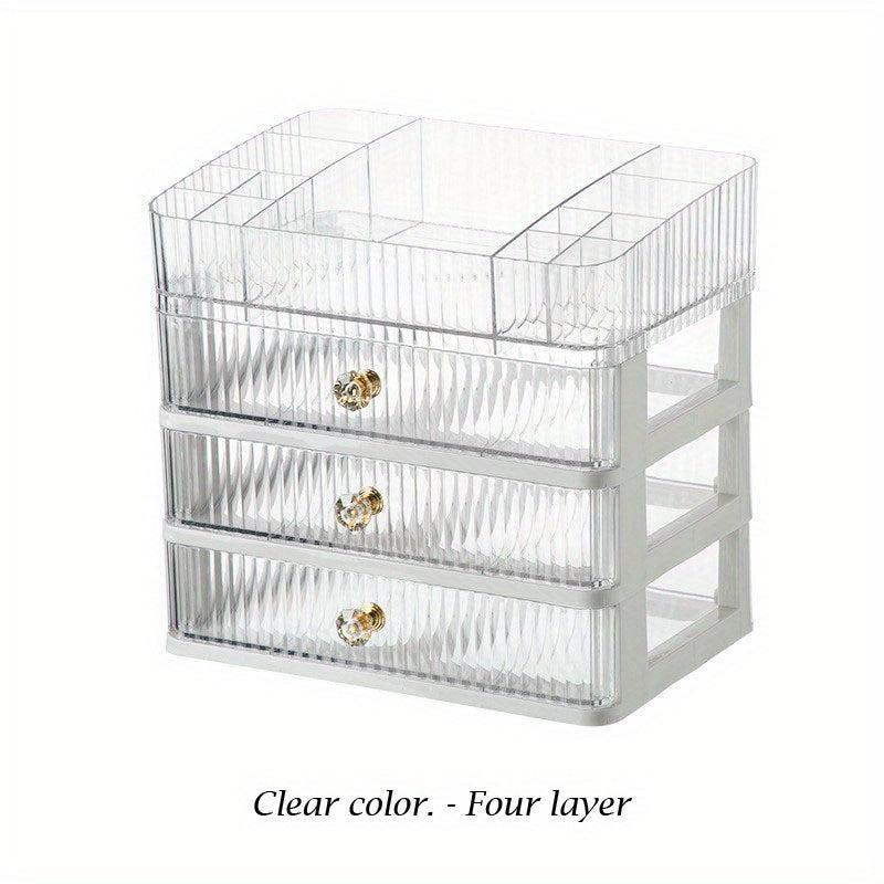 Acrylic Makeup Table Dustproof Finish Box Desktop Storage Drawer