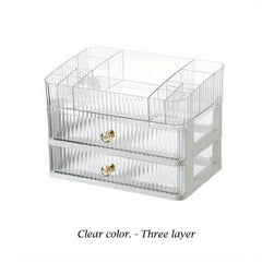 Acrylic Makeup Table Dustproof Finish Box Desktop Storage Drawer