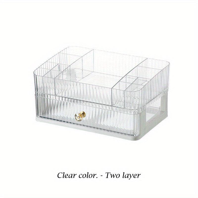 Acrylic Makeup Table Dustproof Finish Box Desktop Storage Drawer