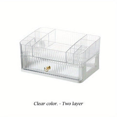 Acrylic Makeup Table Dustproof Finish Box Desktop Storage Drawer