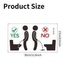 Funny Toilet Lid Decal Removable Wall Sticker Bathroom Decor