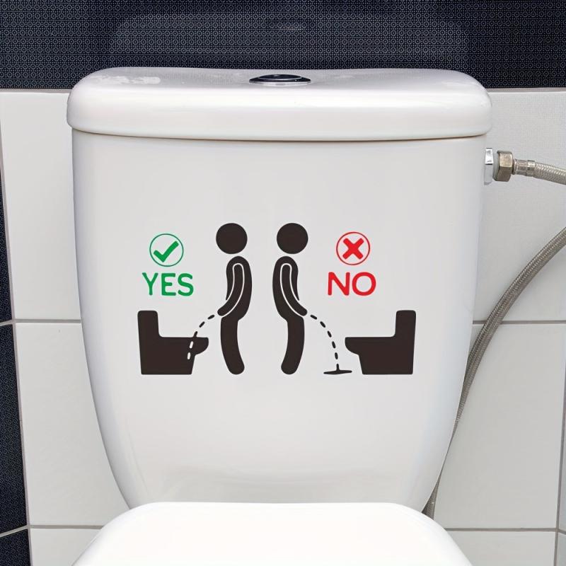 Funny Toilet Lid Decal Removable Wall Sticker Bathroom Decor
