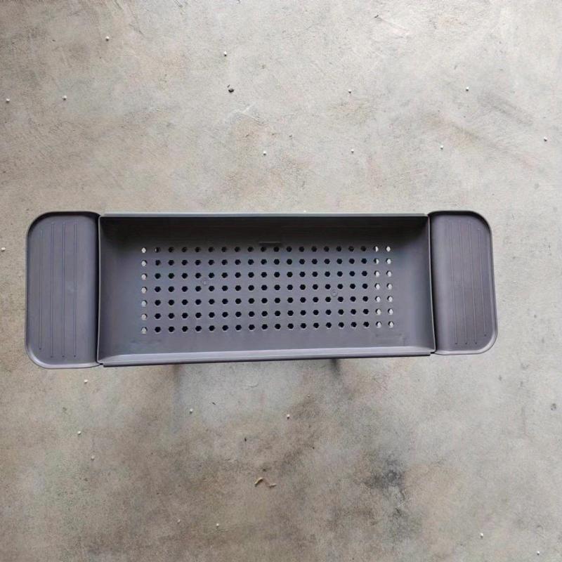 Plastic Bathtub Caddy Tray Non-slip Drain Rack
