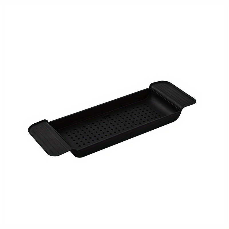 Plastic Bathtub Caddy Tray Non-slip Drain Rack