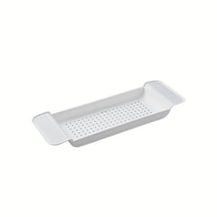 Plastic Bathtub Caddy Tray Non-slip Drain Rack